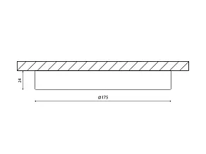Накладной светильник DesignLed KH KH-R175-15-NW