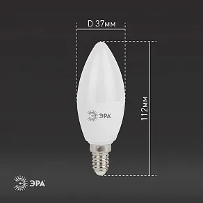 Лампа светодиодная Эра Стандарт E14 11Вт 6000K LED B35-11W-860-E14