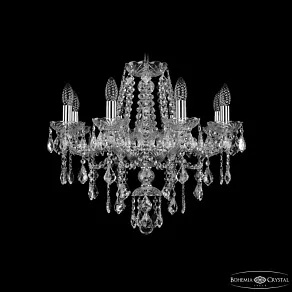 Подвесная люстра Bohemia Ivele Crystal 1415 1415/8/200 Ni Leafs
