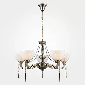 Подвесная люстра Eurosvet 60038 60038/5 античная бронза