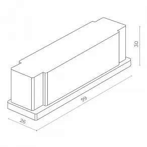Накладка декоративная для блока питания ST-Luce Skyflat ST063.500.00