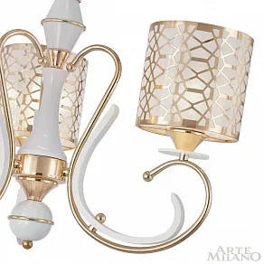 Подвесная люстра Arte Milano Florentia-1237 301237/3 Wh/Gd