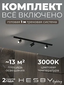 Комплект трековый Hesby Lighting Skylite №3 HSBL_kompl_S003_NI1B3K