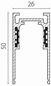 Трек встраиваемый Lightstar Uno 509016