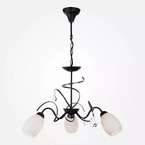 Подвесная люстра Eurosvet 60033 60033/3 черный с серебром