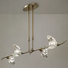 Люстра на штанге Mantra Eclipse Antique Brass 1476