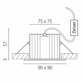 Встраиваемый светильник Lightstar Ciclone 385446