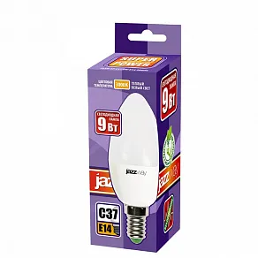 Лампа светодиодная Jazzway  E14 9Вт 3000K PLED-SP C37 9w E14 3000K