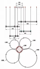 Подвесной светильник Stilfort Tooring 4006/05/04PL