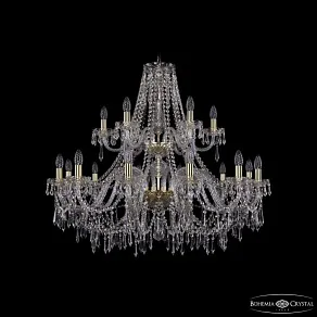 Подвесная люстра Bohemia Ivele Crystal 1403 1403/12+6/360/2d G