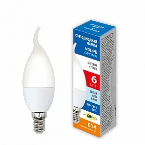 Лампа светодиодная Volpe  E14 6Вт 4000K UL-00008802