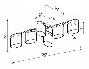 Потолочная люстра Freya Bice FR5101-CL-06-CN