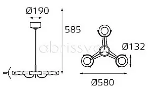 Подвесной светильник Italline SLD 075P3 SLD 075P3 white
