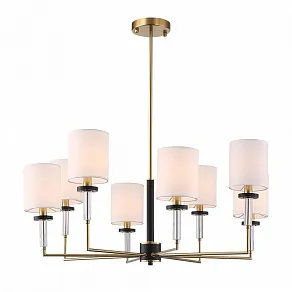 Люстра на штанге ST-Luce BLACK+BRASS SL1404.303.08