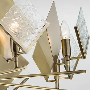 Подвесная люстра Eurosvet Rombo 60110/8 античная бронза