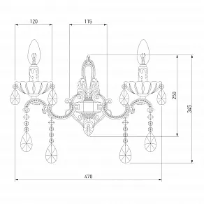 Бра Bogate's Beatrix 285/2 Strotskis