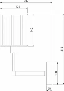 Бра Eurosvet Inari 60144/1 золото