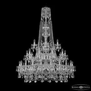 Подвесная люстра Bohemia Ivele Crystal 1411 1411/20+10+5/400/XL-155/3d Ni