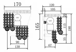 Накладной светильник Maytoni Gala BA783-WB1-G