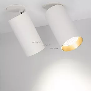 Спот Arlight SP-POLO-BUILT-R95-25W Day4000 (WH-GD, 40 deg) 027341