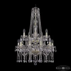 Подвесная люстра Bohemia Ivele Crystal 1413 1413/10+5/200/h-87/2d G