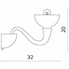 Бра Divinare Bianca-Nero 7091/01 AP-1