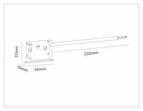 Токопровод концевой Ambrella Light TRACK SYSTEM GL2025