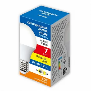 Лампа светодиодная Volpe  E27 7Вт 3000K UL-00008771