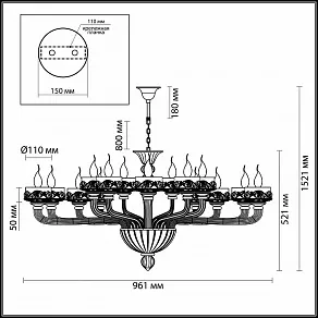 Подвесная люстра Odeon Light Barclay 4001/15