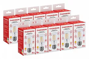 Лампа светодиодная Thomson Filament A60 E27 5Вт 2700K TH-B2057