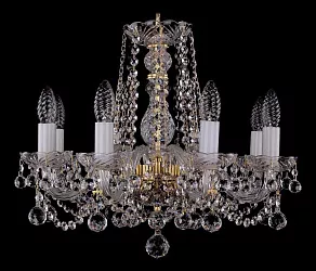 Подвесная люстра Bohemia Ivele Crystal 1402 1402/8/160/G/Balls