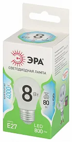 Лампа светодиодная Эра Green Line E27 8Вт 4000K LED P45-8W-840-E27 GL