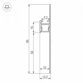 Профиль для плинтусов Arlight PLINTUS 041776