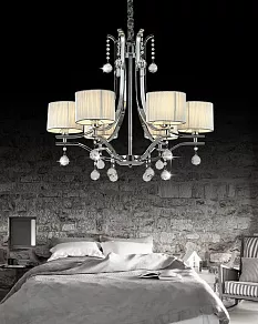 Подвесная люстра LUMINA DECO Fontenea LDP 8443-6 CHR