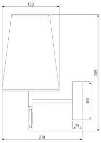 Бра Eurosvet Milazzo 60137/1 золото