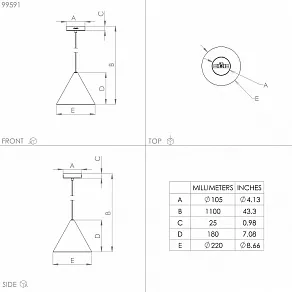 Подвесной светильник Eglo Narices 99591