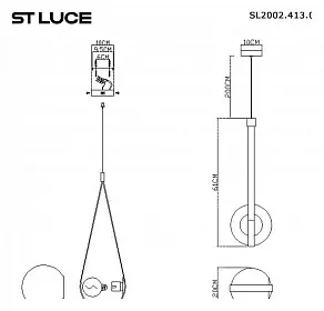 Подвесной светильник ST-Luce Moonbag SL2002.413.01