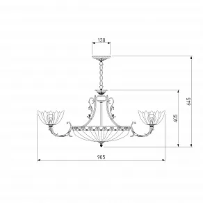 Подвесная люстра Eurosvet Bela 6051/8+3