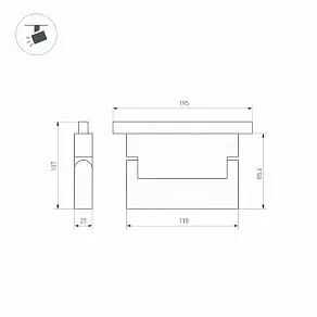Светильник на штанге Arlight MAG-ORIENT 034659