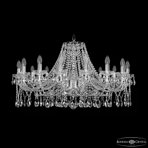 Подвесная люстра Bohemia Ivele Crystal 1413 1413/16/360 Ni