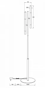 Торшер Maytoni Vigo MOD070FL-02B
