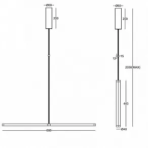 Подвесной светильник Maytoni Supersymmetry P096PL-L11BK1