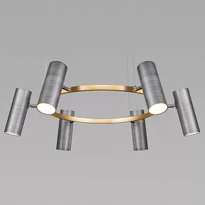 Подвесная люстра Eurosvet Spacer 90103/6 матовый серый/золото