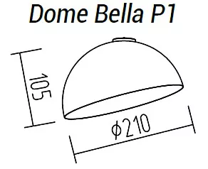Накладной светильник TopDecor Dome Bella Dome Bella P1 09