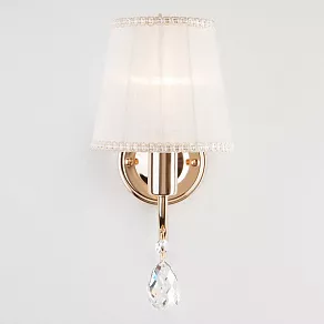 Бра Eurosvet Emiliana 10087/1 золото/прозрачный хрусталь Strotskis