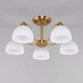 Люстра на штанге Eurosvet Carissa 30172/5 античная бронза