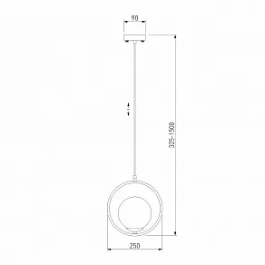 Подвесной светильник Eurosvet Ringo 50089/1 золото