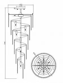 Подвесной светильник Maytoni Louis RC005PL-12CH