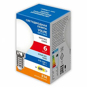 Лампа светодиодная Volpe  E14 6Вт 4000K UL-00008315