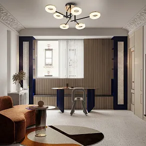 Потолочная люстра Arte Milano Ferrara-72999 272999/6 BK/GD